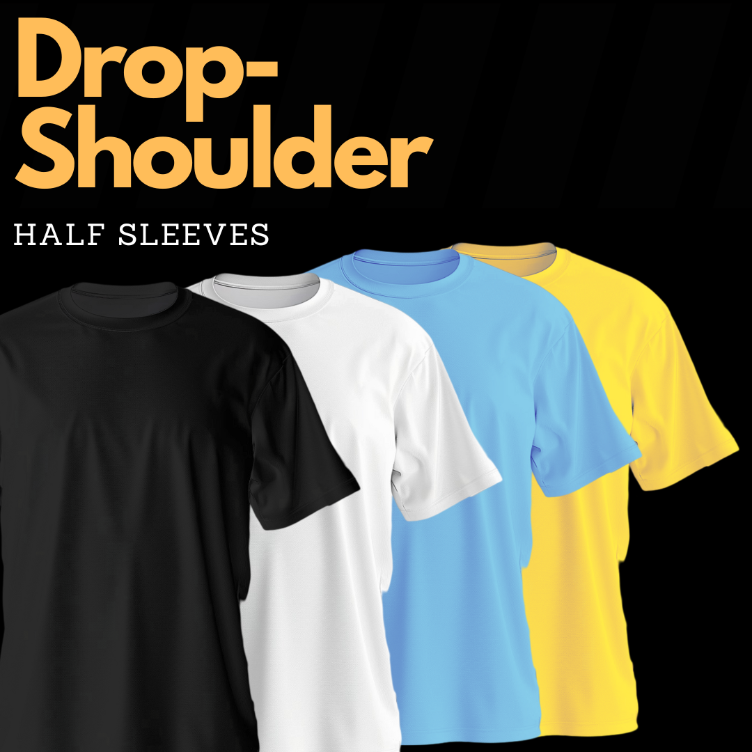 Drop Shoulder Half Sleeve