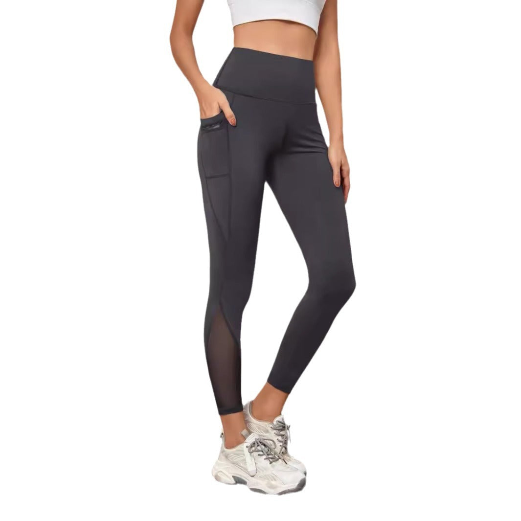 High Waist Grenadine Stitching Yoga Pants