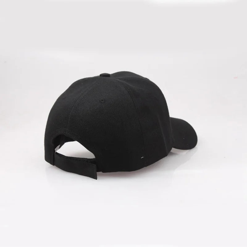 Black Cap Solid Color Baseball Cap Snapback Caps Casquette Hats Fitted